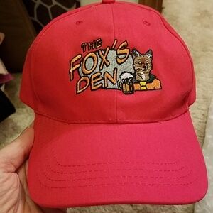 The Fox's Den Red Adjustable Cap